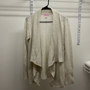 Lilly Pulitzer Cashmere Light Grey Sweater Size Small